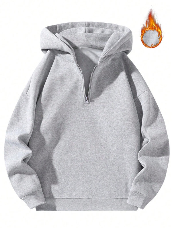 Half-zip pullover hoodies