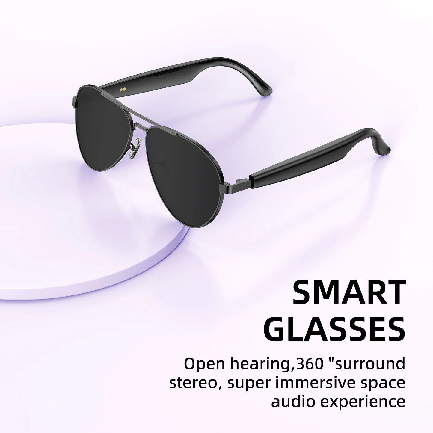 Smart Bluetooth Glasses With Built-In Microphone