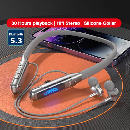 EARDECO 80 Hours Endurance Bluetooth Neckband Earphones