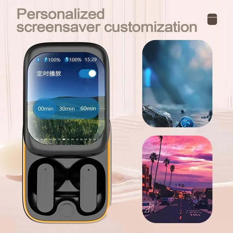 Smart Touch Screen Earbuds.