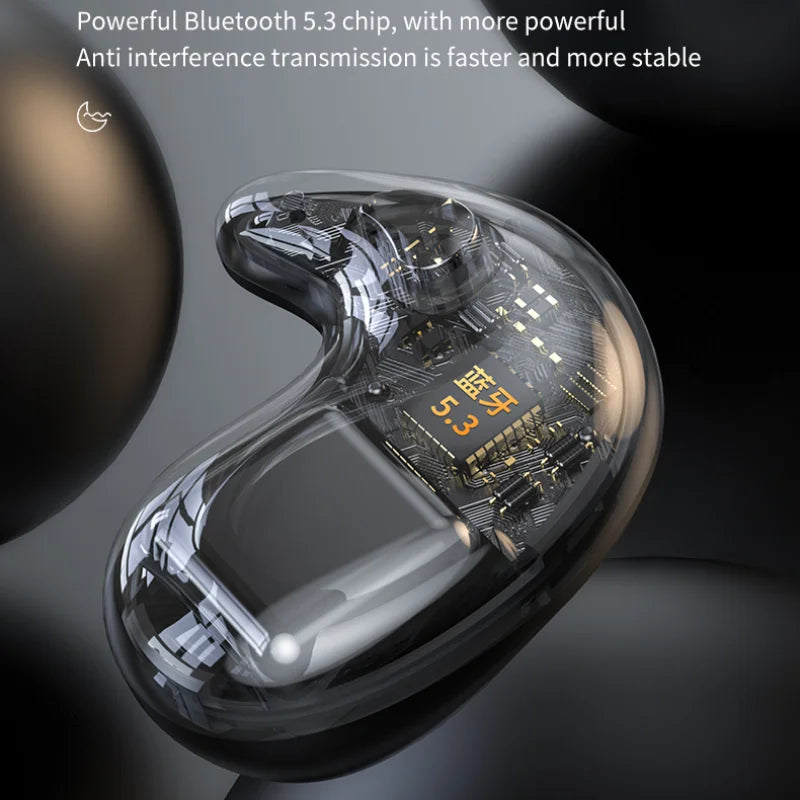 Hidden Earbuds IPX5 Waterproof Noise Reduction Sports Headset