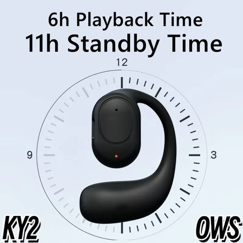 KY2 Wireless Bluetooth HiFi Ear-Hook Earphones