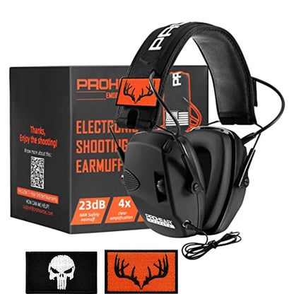 Earmuffs NRR 23dB Noise Reduction. Electronic Hearing Protector for Shooting