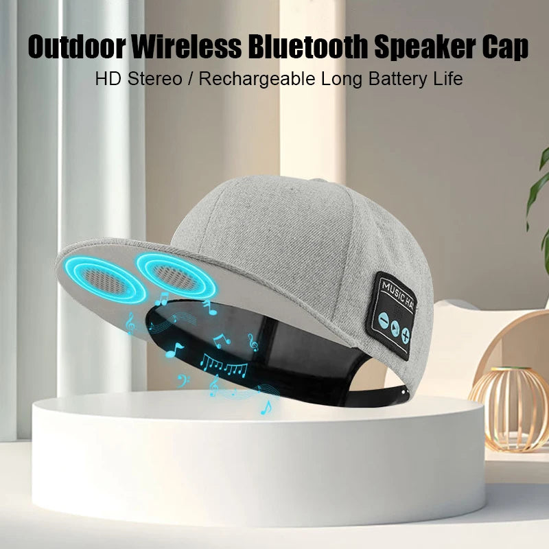 Sports Music Hat Headphone with Dual Speaker