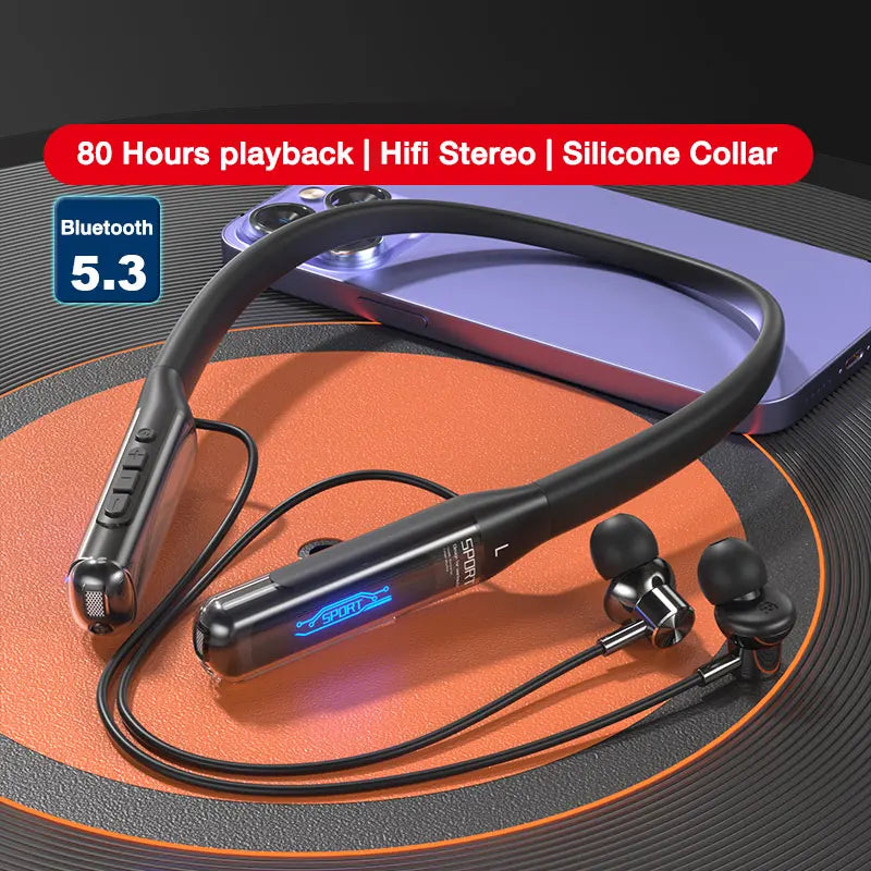 EARDECO 80 Hours Endurance Bluetooth Neckband Earphones