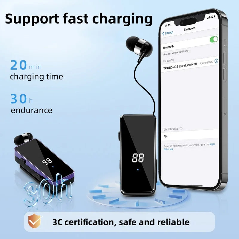 R11 PK K55 Wireless Bluetooth Earphones Collar style