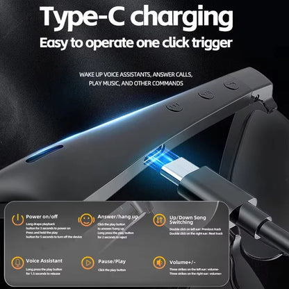 Wireless Bluetooth Earphones Smart Glasses F09