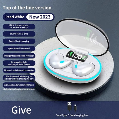 Hidden Earbuds IPX5 Waterproof Noise Reduction Sports Headset