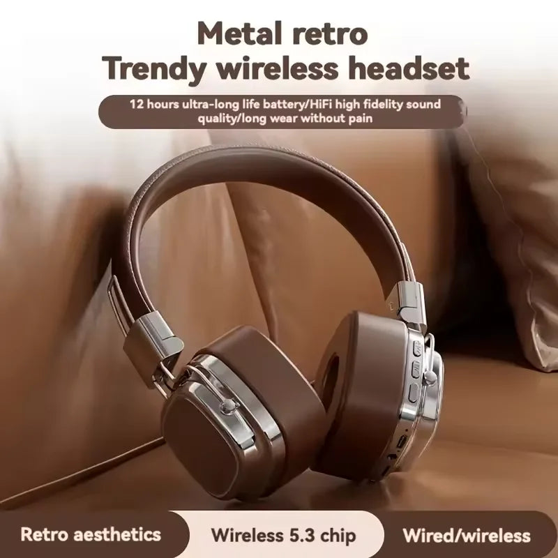 2025 New 5.3 Foldable Wireless Bluetooth Headsets