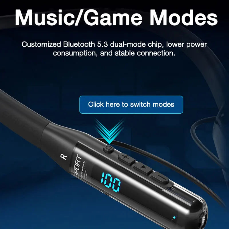 EARDECO 80 Hours Endurance Bluetooth Neckband Earphones