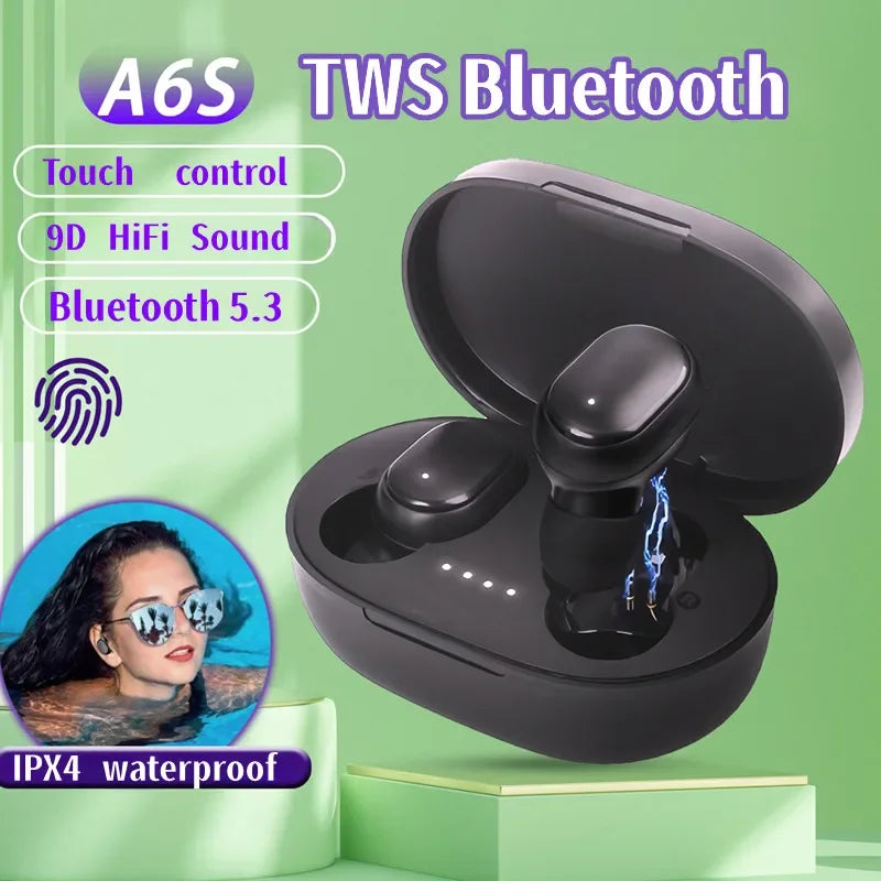 Original A6S TWS Wireless Bluetooth Earbuds