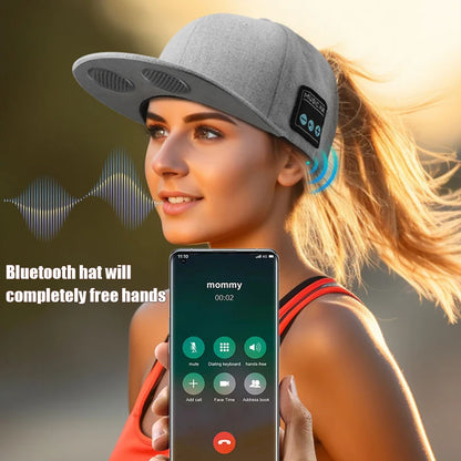 Sports Music Hat Headphone with Dual Speaker