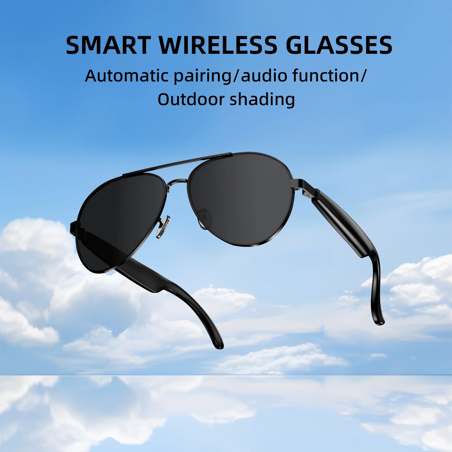Smart Bluetooth Glasses With Built-In Microphone