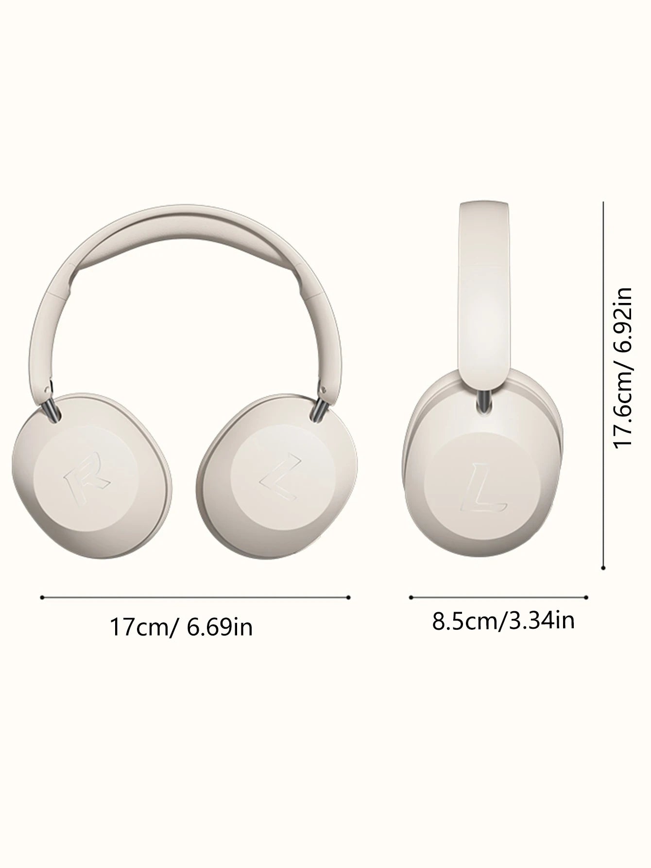 Over-ear Bluetooth headphoness.