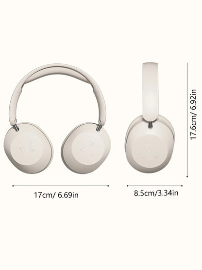 Over-ear Bluetooth headphoness.