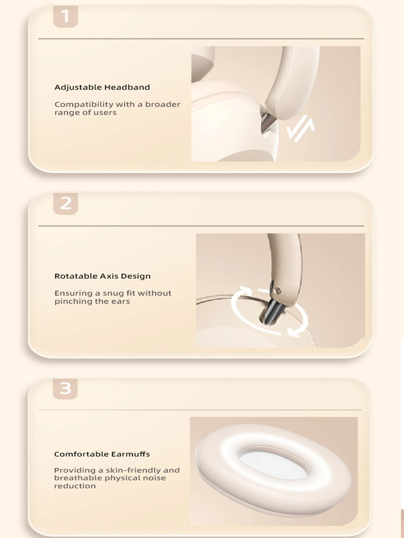 Over-ear Bluetooth headphoness.