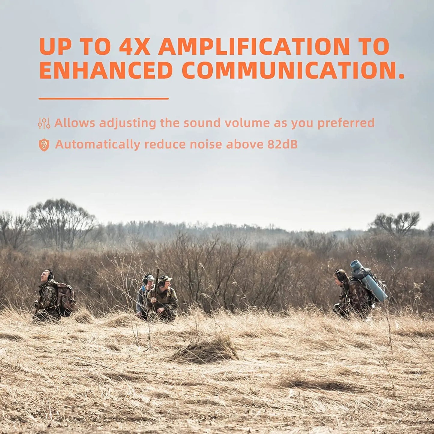 Earmuffs NRR 23dB Noise Reduction. Electronic Hearing Protector for Shooting