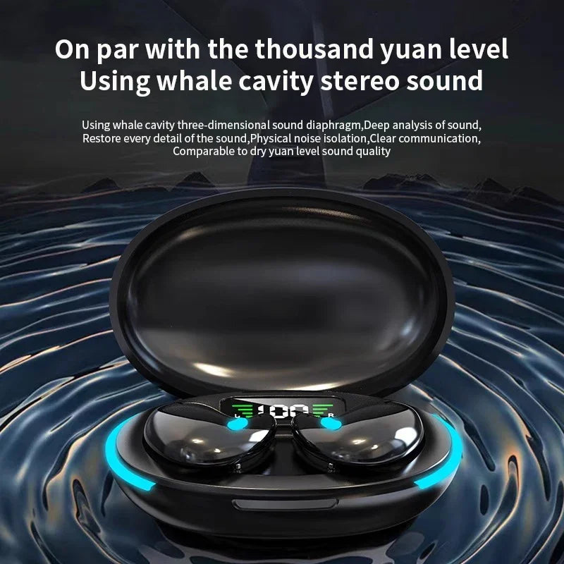 Hidden Earbuds IPX5 Waterproof Noise Reduction Sports Headset