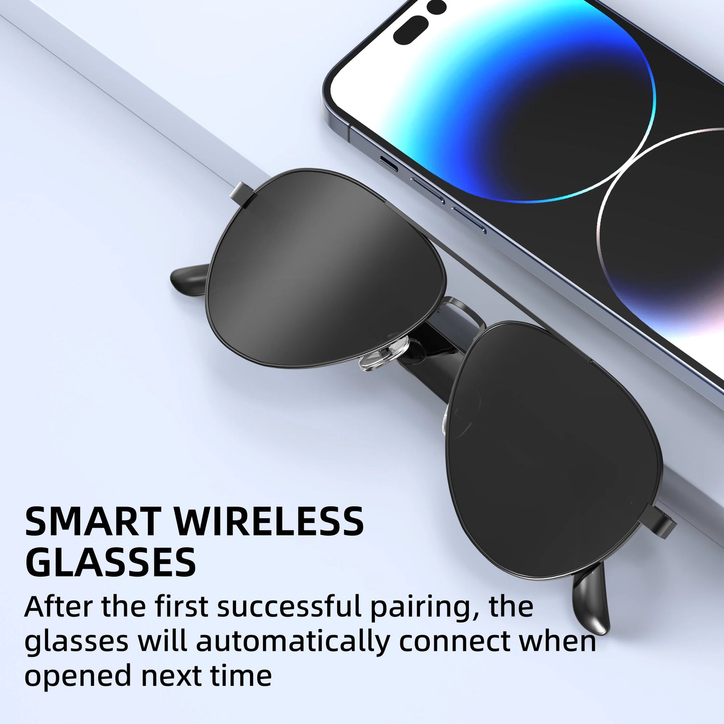 Smart Glasses With Built-In Microphone