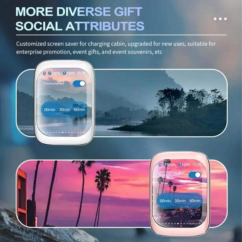 Smart Touch Screen Earbuds.